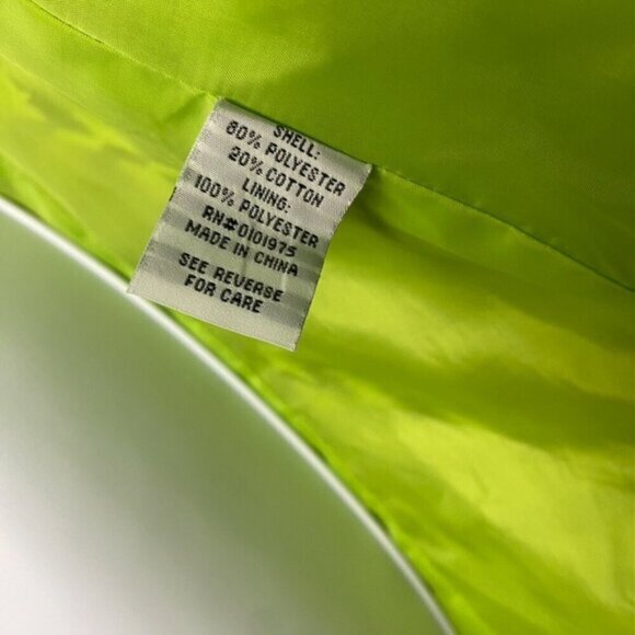 Vintage AS.HRO Houndstooth Neon Green Women's Retro Peacoat Jacket Size 16 - Picture 6 of 7